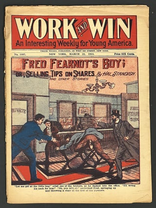 Item #38295 FRED FEARNOT'S BOY; Or, Selling Tips on Shares. And Other Stories. "Work and Win. ...