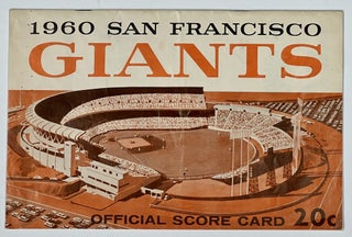 Item #38418 1960 SAN FRANCISCO GIANTS OFFICIAL SCORE CARD 20 cents. Official Baseball Scorecard