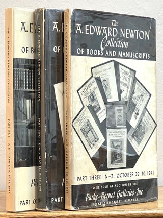 Item #3855.5 The A. EDWARD NEWTON COLLECTION of Books and Manuscripts. A. Edward Newton