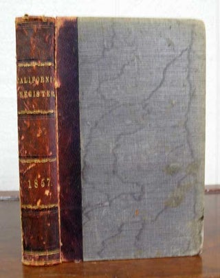 Item #38926 The STATE REGISTER And YEAR BOOK Of FACTS: For the Year 1857. Published Annually. ...
