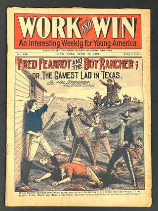 Item #39071 FRED FEARNOT And The BOY RANCHER; Or, The Gamest Lad in Texas. "Work and Win. An...