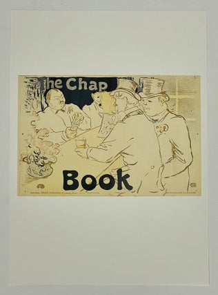 Item #39084 NO. 25 - The CHAP BOOK. Lithograph in Two Colors: Light Blue and Dark Blue. Henri de...
