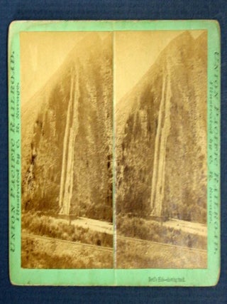 Item #39285 UNION PACIFIC RAILROAD. Devil's Slide - Showing Track. Stereoview Photograph,...
