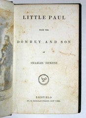 Item #39357 LITTLE PAUL From The DOMBEY And SON. Dickens Little Folks #3. Charles Dickens, 1812...