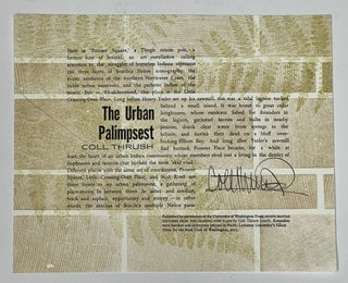 Item #39541 The URBAN PALIMPSEST. Excerpt from "Native Seattle: Histories from the Crossing-Over...