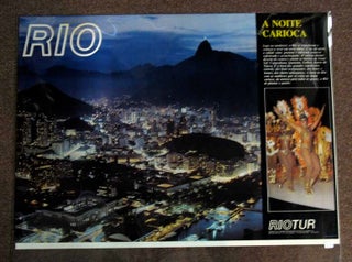 Item #39679 RIO. A Noite Carioca. Riotur. Airlines Travel Poster