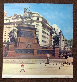 Item #39680 FEDERAL CAPITAL. Libertador San Martin Square - Monument to the General San Martin. ...