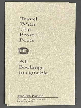Item #39740 TRAVEL With The PROSE, POETS. All Bookings Imaginable. 21st Joint Biennial Meeting...
