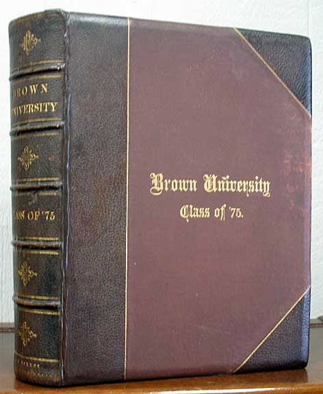 Item #39748 BROWN UNIVERSITY. Class of '75. [Cover title]. Class Photograph Album, C. F. - Former Owner Barker.