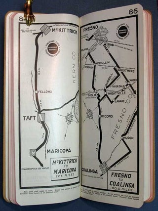AUTOMOBILE TOUR BOOK Of CALIFORNIA Including Western Oregon and Western Washington.