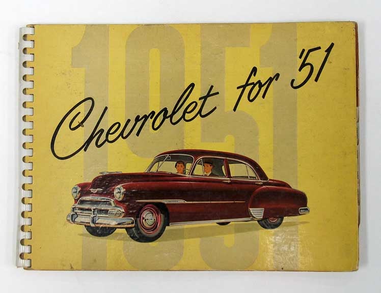 Item #39825 CHEVROLET For '51. Chevrolet Dealer's Showroom Sample Catalogue.