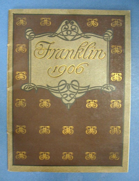 Item #39953 FRANKLIN MOTOR-CARS. 1906. Automotive Trade Catalogue.