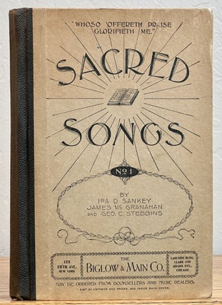 Item #40237 SACRED SONGS No. 1, Compiled and Arranged for Use in Gospel Meetings, Sunday Schools,...