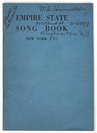 Item #40241 EMPIRE STATE SONG BOOK. New York YTC