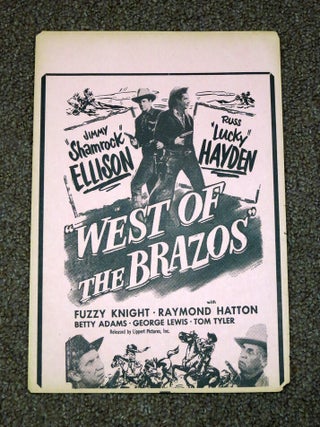 Item #41511 JIMMY "SHAMROCK" ELLISON & RUSS "LUCKY" HAYDEN In "WEST Of The BRAZOS" Western Film...