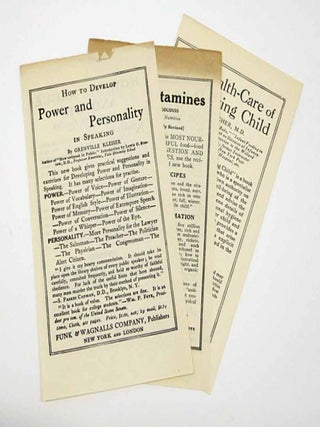 Item #41730 HOW To DEVELOP POWER And PERSONALITY In SPEAKING. [Plus five other Funk & Wagnalls...