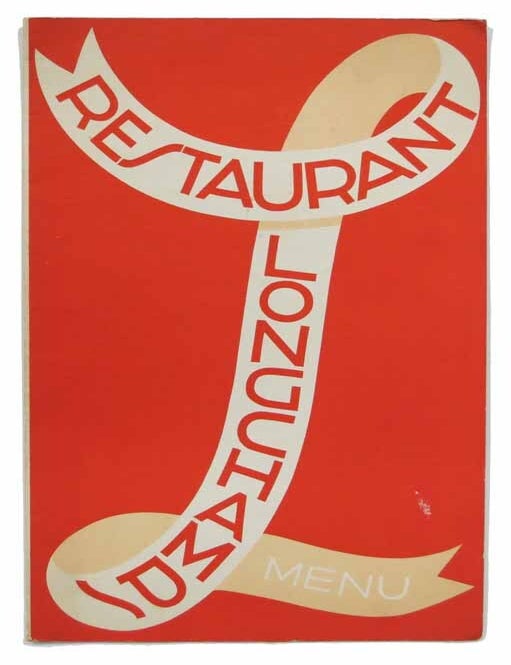 Item #42461 RESTAURANT LONGCHAMPS. Madison Avenue at 59th Street. Restaurant Menu - New York.
