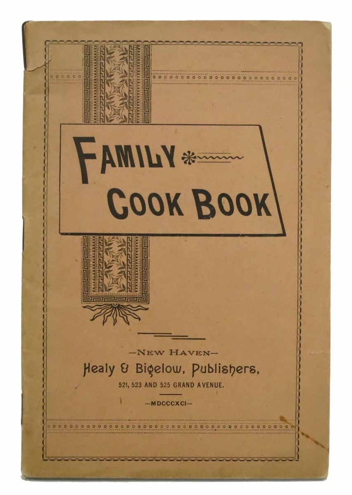 Item #42810.1 FAMILY COOK BOOK. Patent Medicine Promotional Cookery Book.