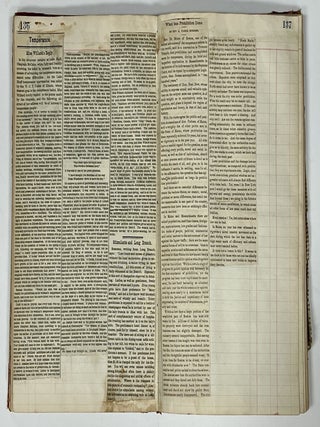 Item #42997 19th CENTURY TEMPERANCE JOURNAL / SCRAPBOOK. Temperance Movement