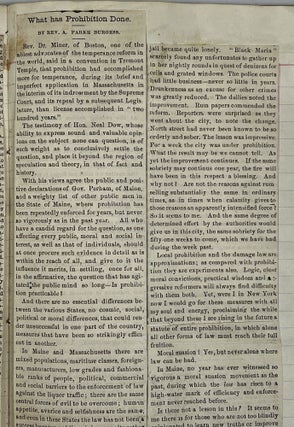 19th CENTURY TEMPERANCE JOURNAL / SCRAPBOOK.