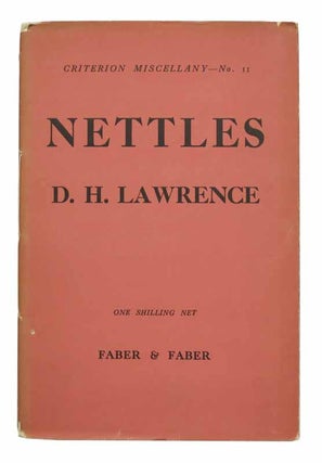 Item #43021 NETTLES. Criterion Miscellany -- No. 11. Lawrence, avid, erbert. 1885 - 1930