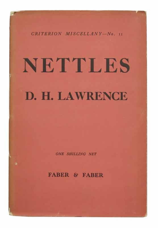 Item #43021 NETTLES. Criterion Miscellany -- No. 11. Lawrence, avid, erbert. 1885 - 1930.