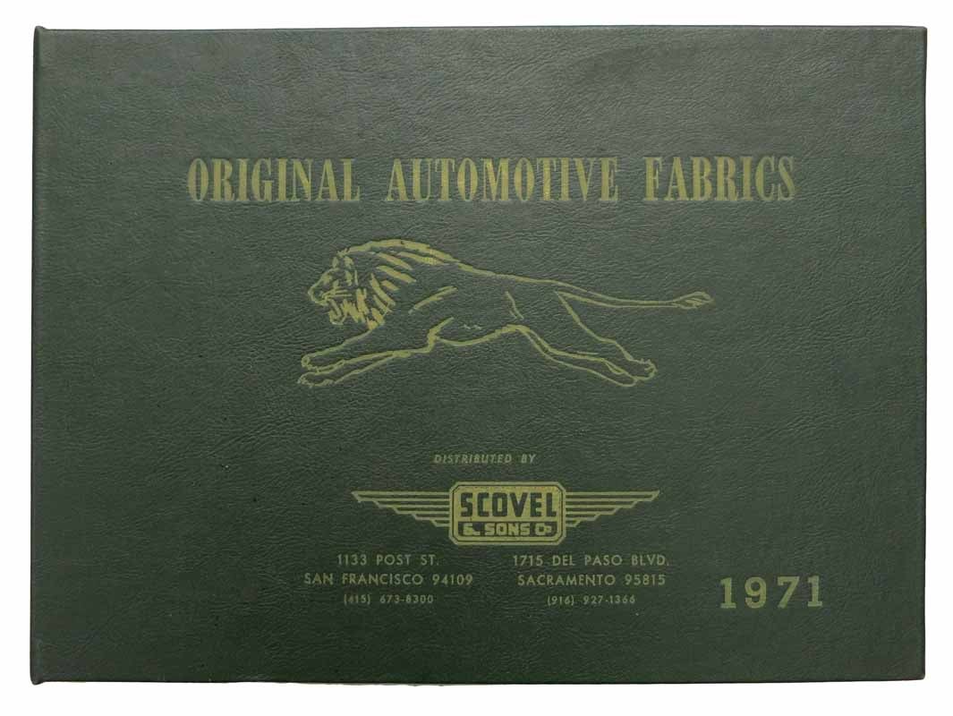 [Fabric Sample Book] - ORIGINAL AUTOMOTIVE FABRICS. 1971