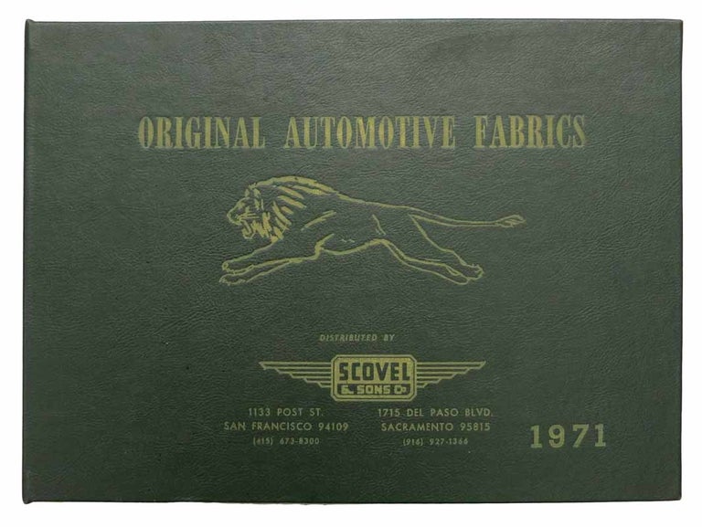 Item #43251 ORIGINAL AUTOMOTIVE FABRICS. 1971. Fabric Sample Book.
