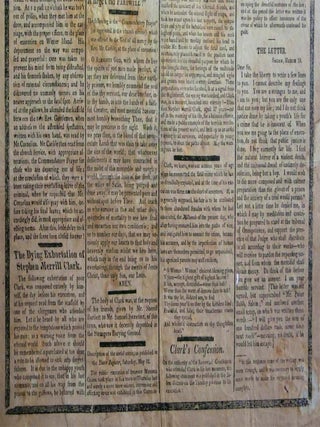 EXECUTION Of STEPHEN MERRILL CLARK, Which Took Place on Winter Island, Salem, on Thursday, May 10, 1821. For the Crime of Arson.