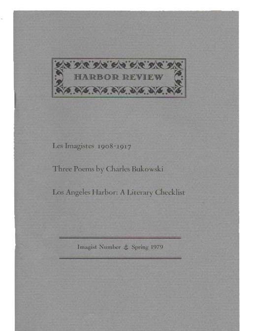 Item #43656 'the reading - Vallejo - virgins' in HARBOR REVIEW. Imagist Number. Spring 1979. Charles Bukowski.