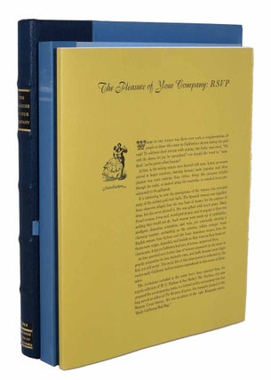 Item #43762 The PLEASURE Of YOUR COMPANY: RSVP. M. C. - Preface Nathan, John A. - Series...
