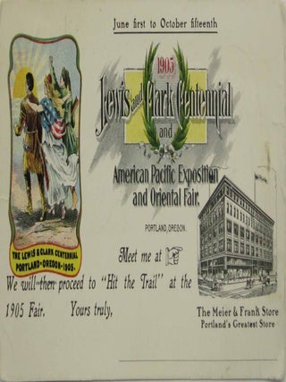 COLLECTION Of 245 LEWIS & CLARK EXHIBITION - THEMED POSTCARDS.