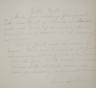 AUTOGRAPH RECIPES.