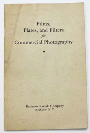 Item #44444 FILMS, PLATES, And FILTERS For COMMERICAL PHOTOGRAPHY. Photography Trade Catalogue