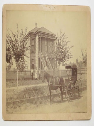 Item #44475 CABINET CARD. 2626 M Street. Sacramento, Calfornia. California Local History,...
