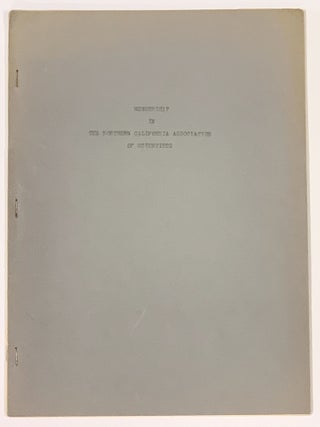 MEMBERSHIP In The NORTHERN CALIFORNIA ASSOCIATION Of SCIENTISTS.; Plus 3 Pieces of Associated. Atomic / Nuclear Energy /.