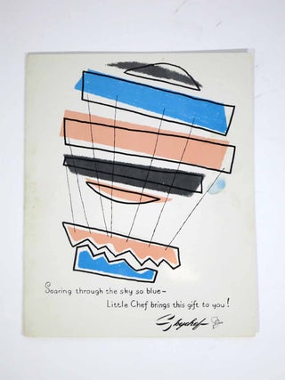Item #44598 SKYCHEF.; Soaring through the sky so blue~ Little Chef brings this gift to you! Menu...