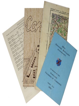 Item #44720 ARCHIVE Of WWII SERVICE RELATED ITEMS. World War II, 1st Lt Wesley Dawe, eonard. 1917...