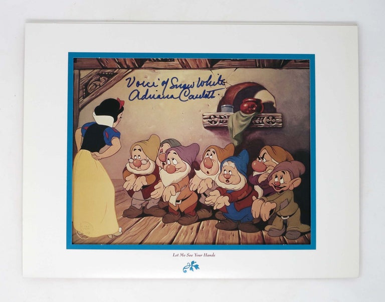 Item #44769 WALT DISNEY'S MASTERPIECE SNOW WHITE and the SEVEN DWARFS SPECIAL EDITION LITHOGRAPH.; "Let Me See Your Hands." Adriana Walt Disney / Snow White / Caselotti, 1916 - 1997.