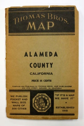 Item #44921 THOMAS BROS. MAP Of ALAMEDA COUNTY. Californiana