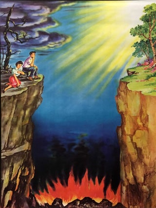 Item #44942 THE GULF BRIDGED (1-5). Poster / Religious Propaganda
