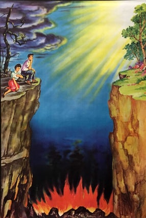Item #44942 THE GULF BRIDGED (1-5). Poster / Religious Propaganda