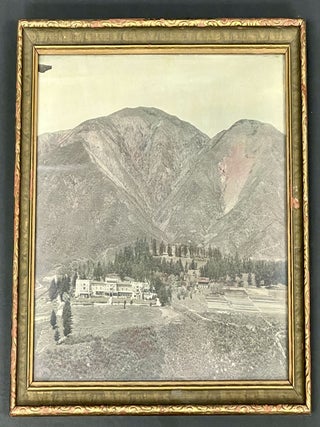 LANDSCAPE PHOTOGRAPH OF MOUNTAINSIDE, ARROWHEAD SPRINGS HOTEL. Photograph - San Bernadino.
