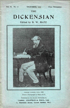 Item #44974.1 THE DICKENSIAN. Vol. VI. No. 12.; December 1910. B. W. - Matz