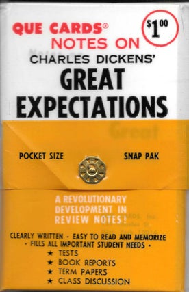 Item #45014 NOTES ON CHARLES DICKENS' GREAT EXPECTATIONS.; Pocket Size. Snap Pak. A Revolutionary...