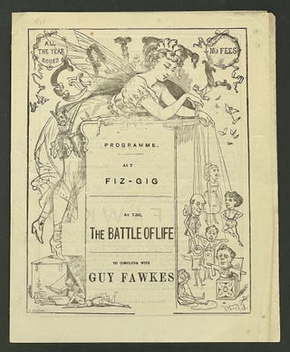 Item #45063.1 THE GAIETY PROGRAMME: AT 7 FIZ - GIG. AT 7:30 THE BATTLE OF LIFE. Theatre Playbill,...