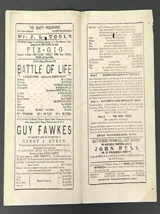 THE GAIETY PROGRAMME: AT 7 FIZ - GIG. AT 7:30 THE BATTLE OF LIFE.