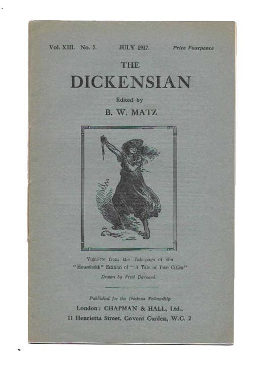 Item #45093.5 The DICKENSIAN. Vol. XIII. No. 7.; July 1917. B. W. - Matz.