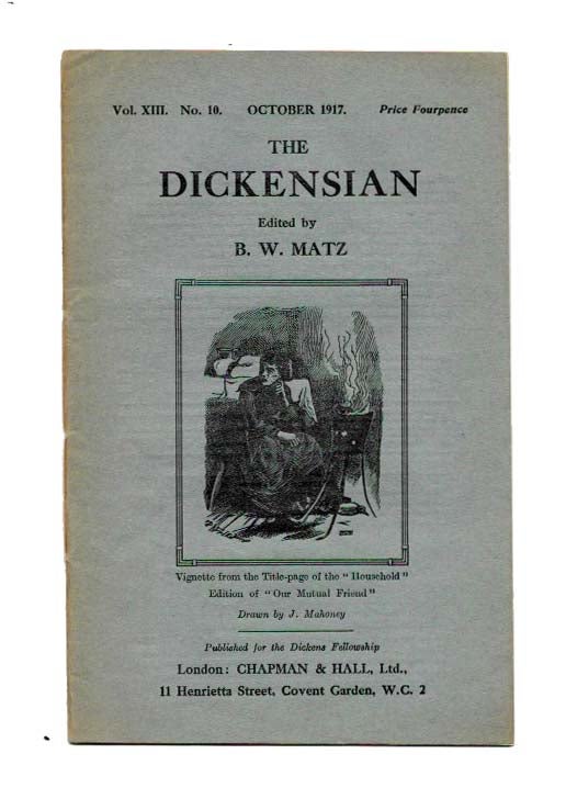 Item #45093.6 The DICKENSIAN. Vol. XIII. No. 10.; October 1917. B. W. - Matz.