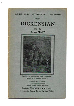 Item #45093.7 The DICKENSIAN. Vol. XIII. No. 11.; November 1917. B. W. - Matz